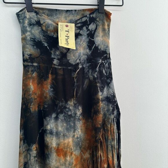 T Party Women’s Western Multicolor Stretch Asymmetric Fringe Elastic High Waiste - Picture 8 of 11